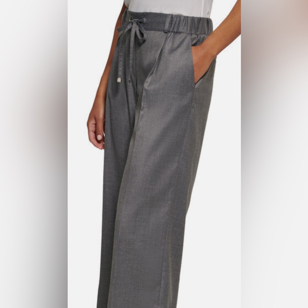 Calvin Klein Tapered Pull-On Pants Woman’s Gray Size 12 - Picture 1 of 16